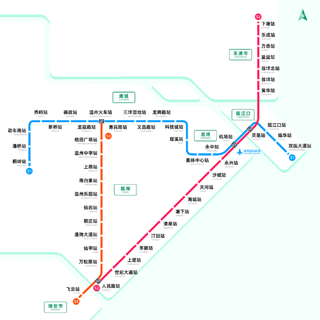 台州轻轨s1线路线图图片