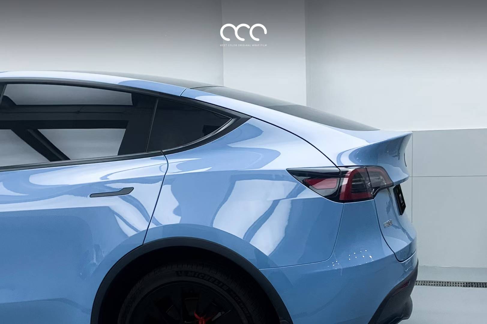 特斯拉model y 漫彩改色膜pet 瓷器蓝_搜狐汽车_搜狐网