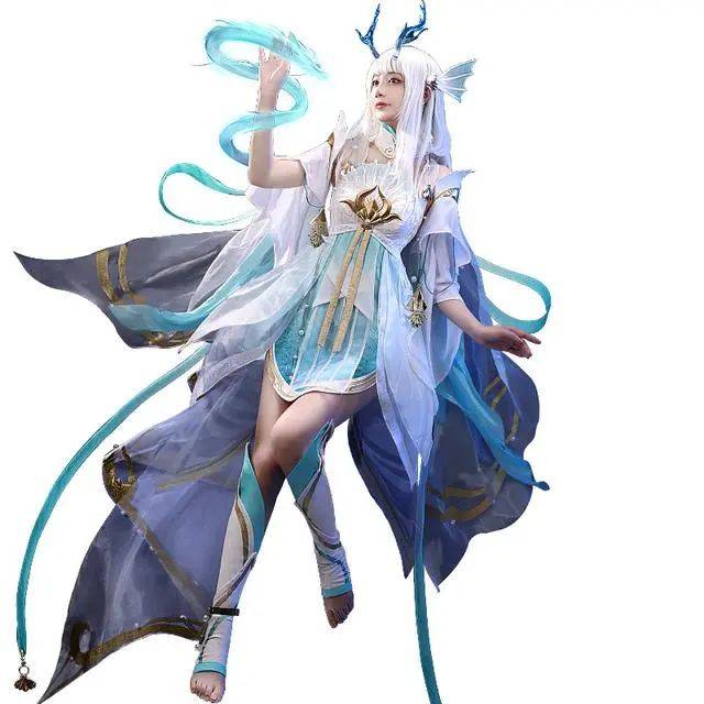 原创王者荣耀甜美女神cos西施纯净又温婉成片超级仙气飘飘