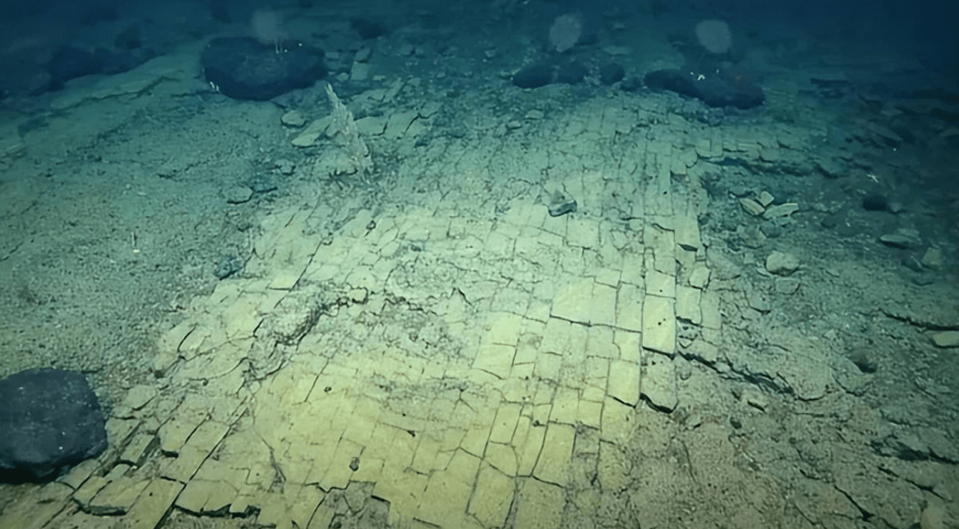 人类遗迹还是天工造物 海底发现了 亚特兰蒂斯之路 海洋 岩石 莫库