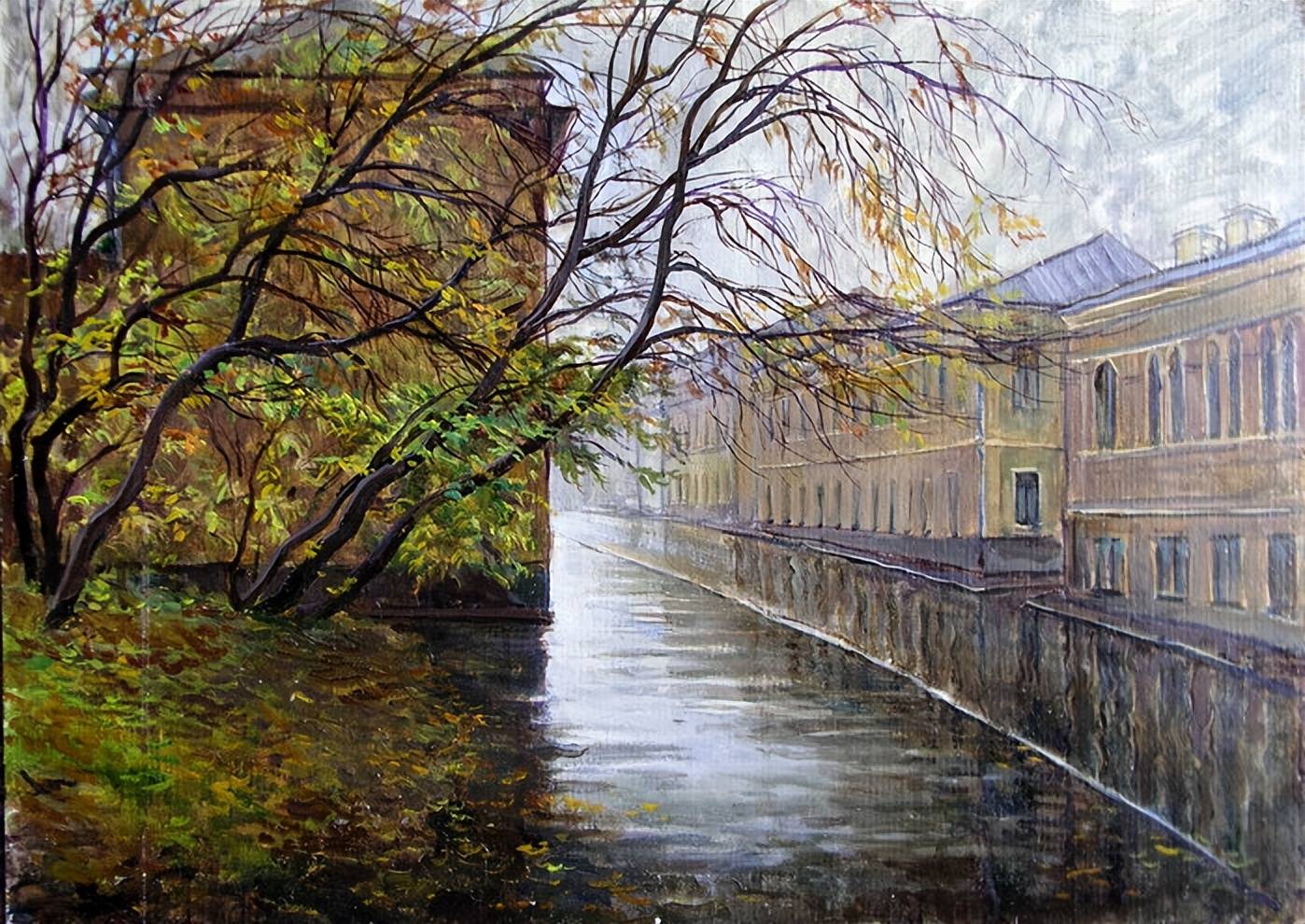 俄罗斯画家" 弗拉基米尔"油画风景作品选集_多多_艺术_美文