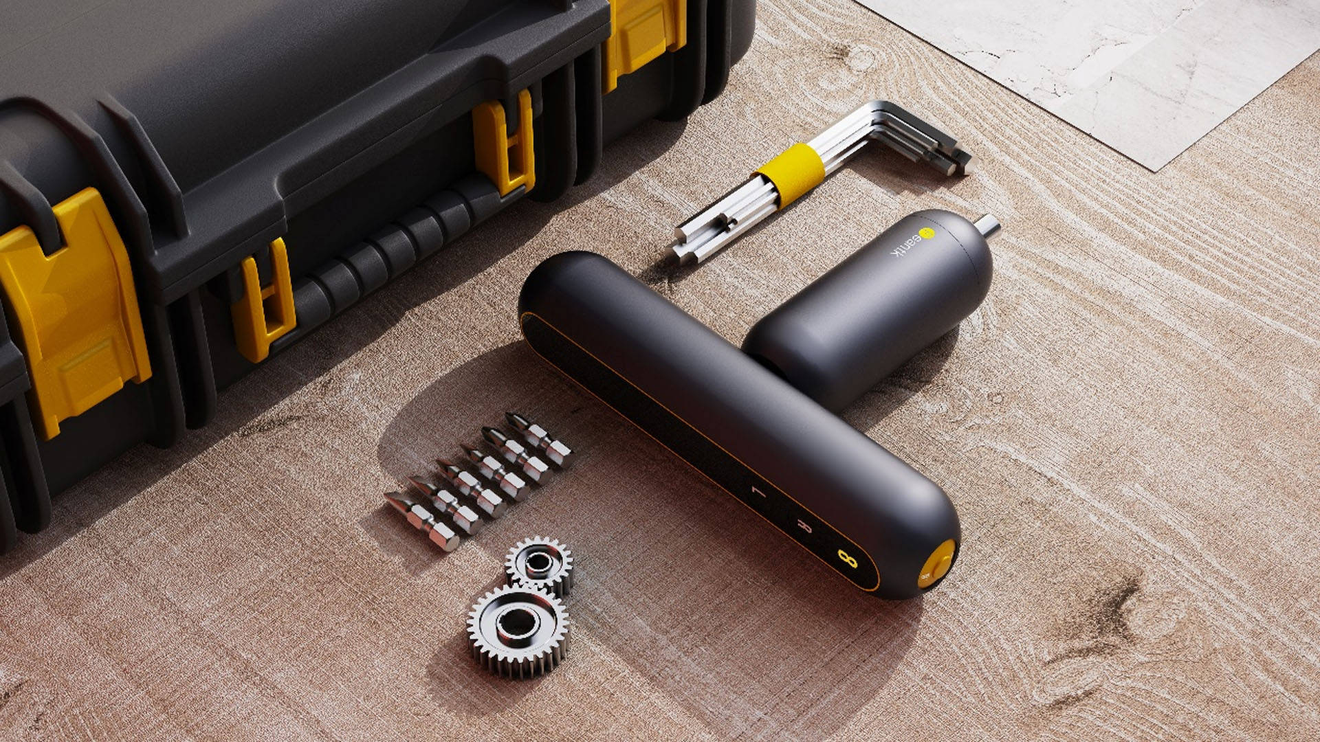 原创工业设计加利弗策划设计的便携单双手省力电动螺丝刀获德国if奖