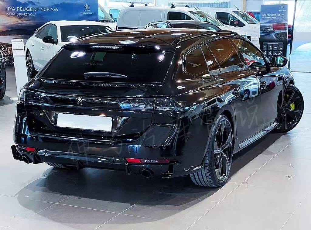 2023版标致508sw黑武士涂装炫酷灯光气场不输迈腾真霸气