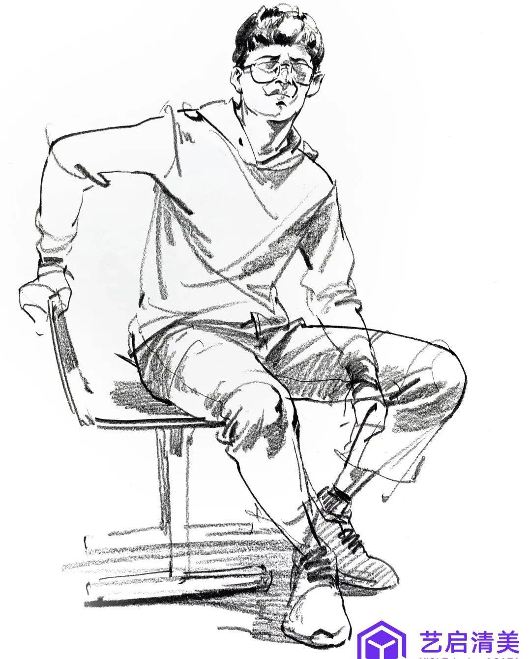 北京艺启清美画室速写名师周愈清