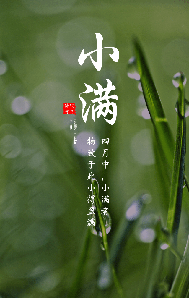 小满,二十四节气之一,小满节气海报文案祝福语