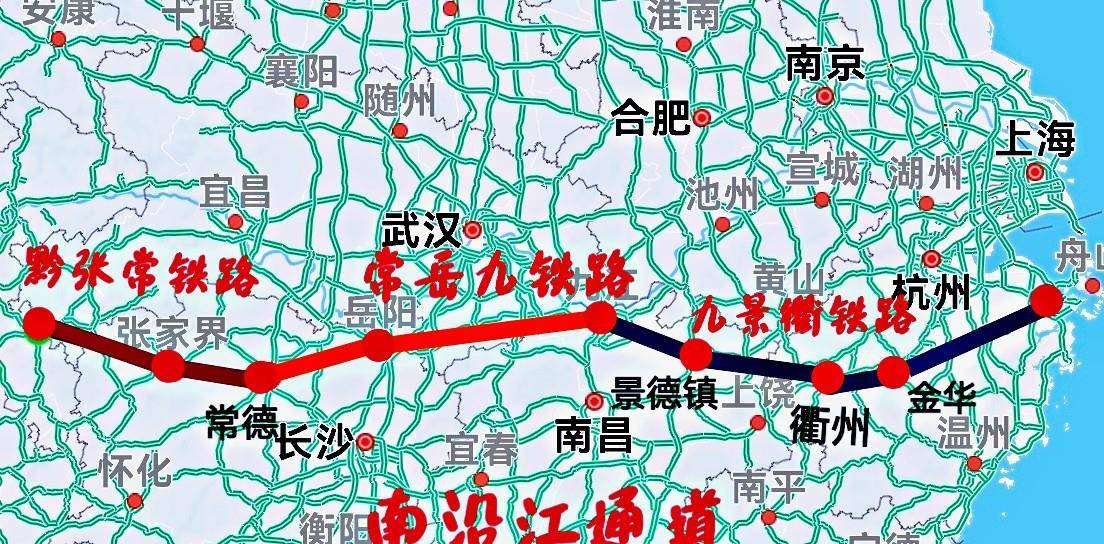 原创常岳九铁路采用中线实现3省共赢将与九景衢形成南沿江通道