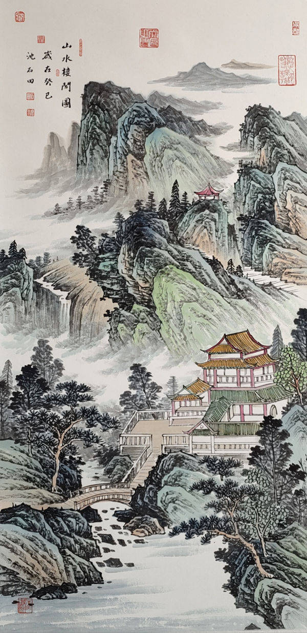 吴门画派沈坤沈石田大匠之门2022北京中艺国际美术馆预展臻品