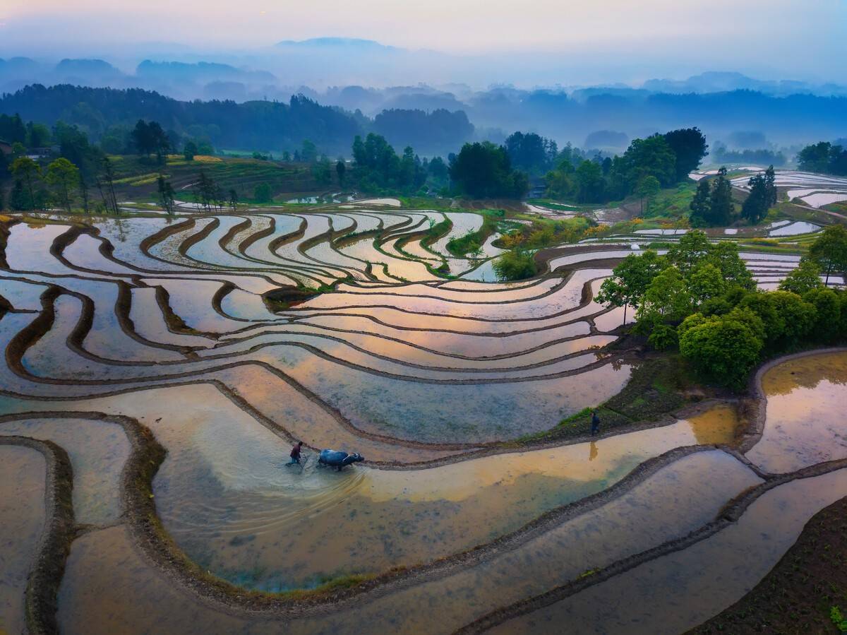 自驾南川盐井村开上新提的小鹏p7一起出发