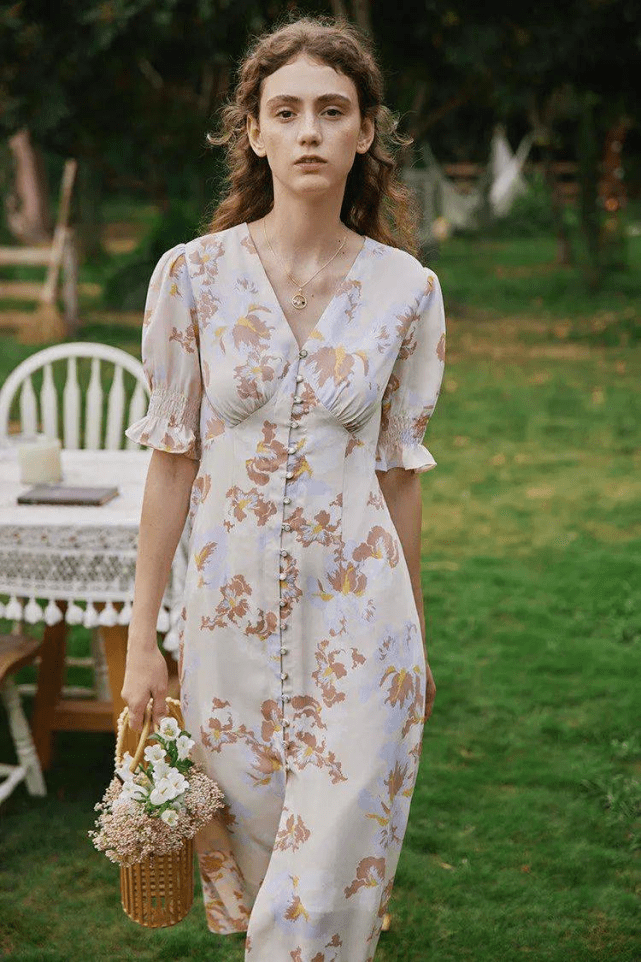 法式茶歇裙不愧是夏日爆火单品!