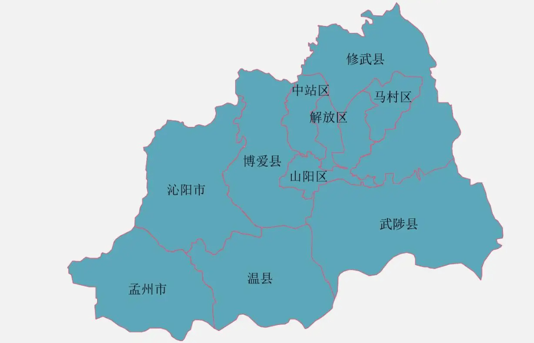河南省的区划变动17个地级市之一焦作市为何有10个区县