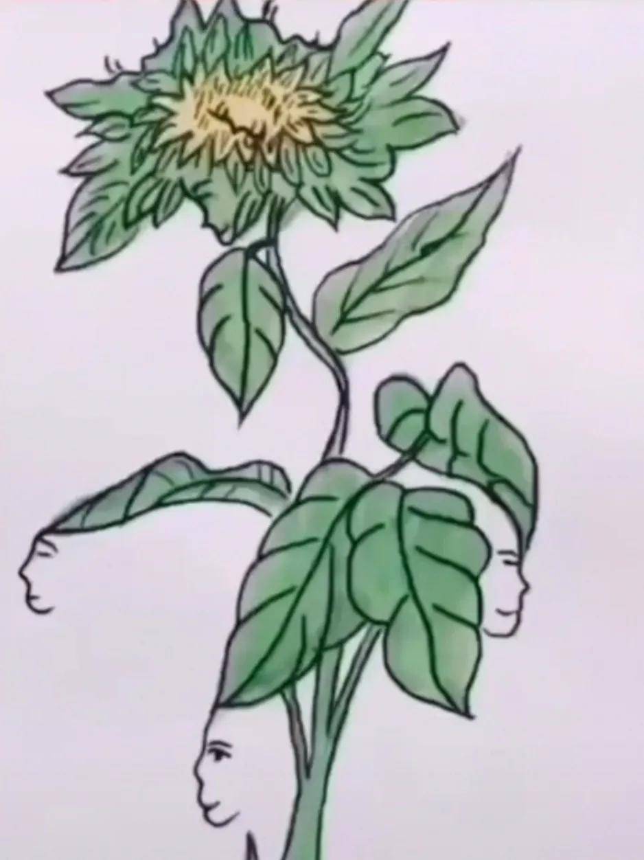 心理测试图中隐藏着7张脸你能全部找出来吗