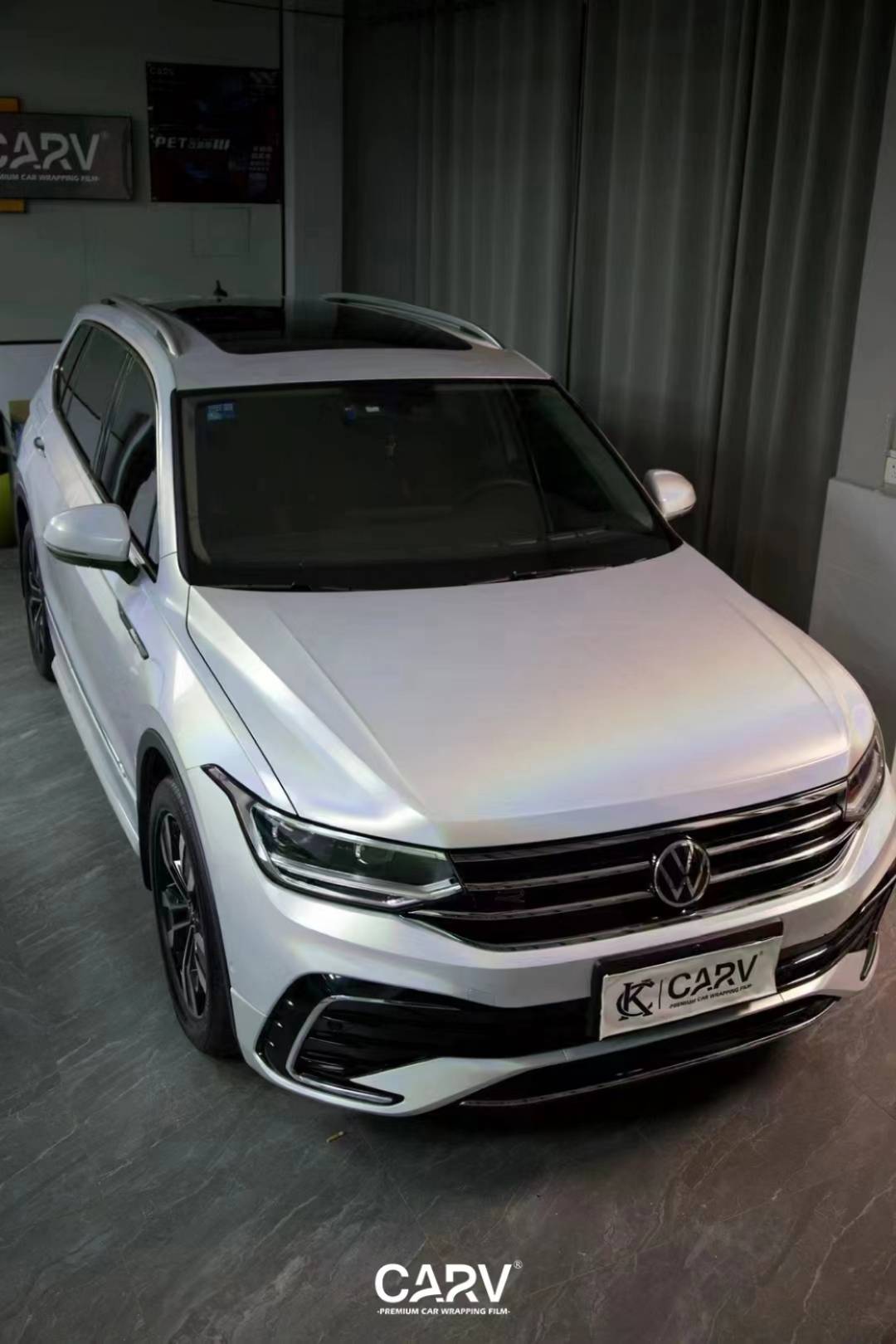 汽车改色贴膜#卡孚改色膜#卡孚carv#大众途观