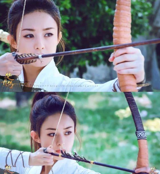 10大女星"射箭"照,姿势一个比一个好看,最惊艳是这位_造型_刘诗诗