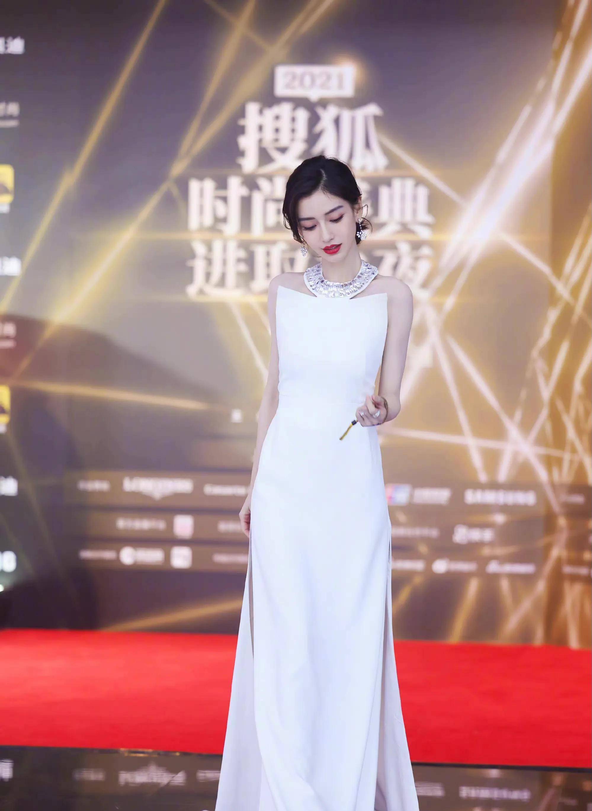 原创盛典红毯女明星杨颖后背镂空娄艺潇汉服喜感张雨绮香肩半露