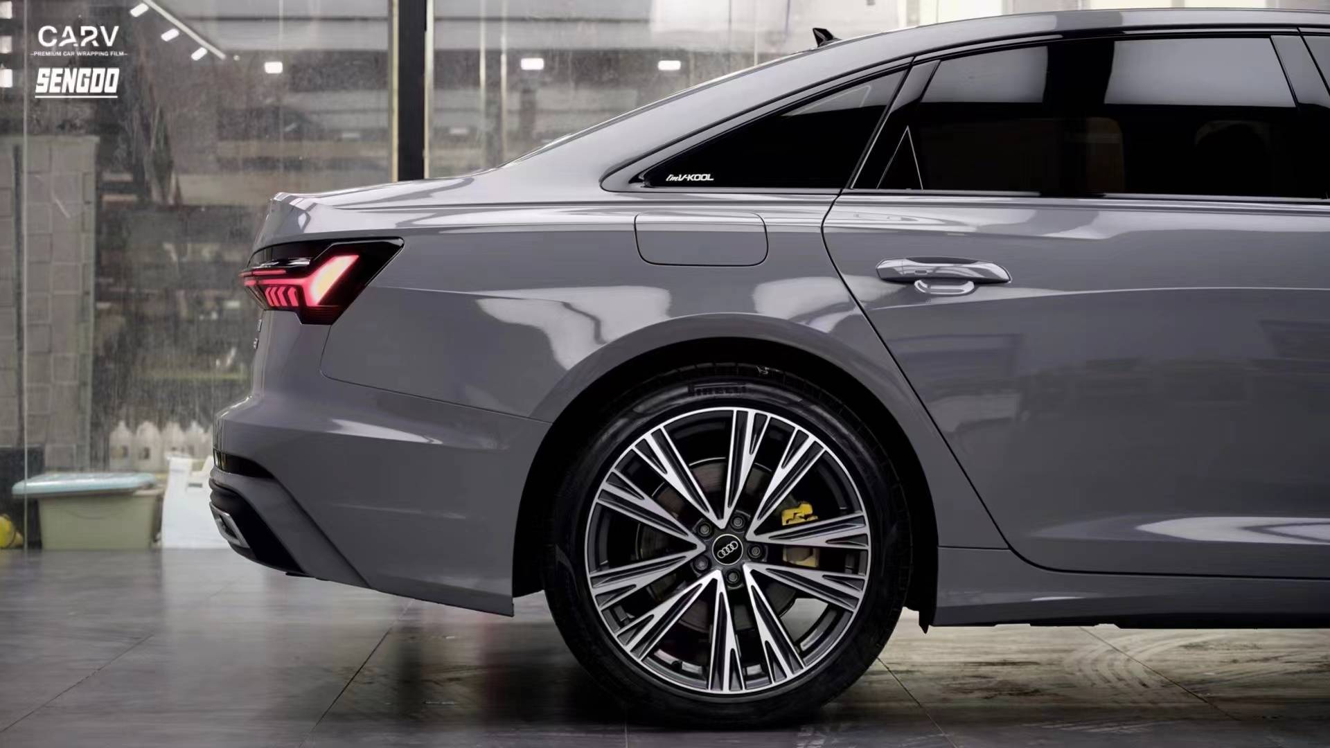 奥迪a6l卡孚改色膜白金纳多灰_搜狐汽车_搜狐网