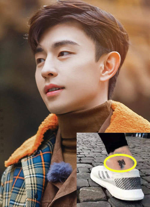 明星纹身:赵丽颖唯美,胡歌搞笑,看到她:又骗我谈恋爱!_后背_邓伦_脚踝