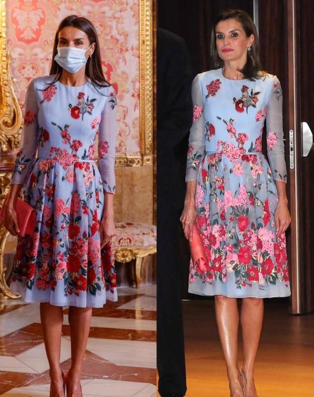 49岁的她不愧是王室的"衣品担当",5件衣服穿遍整个春季,真美_莱蒂齐亚