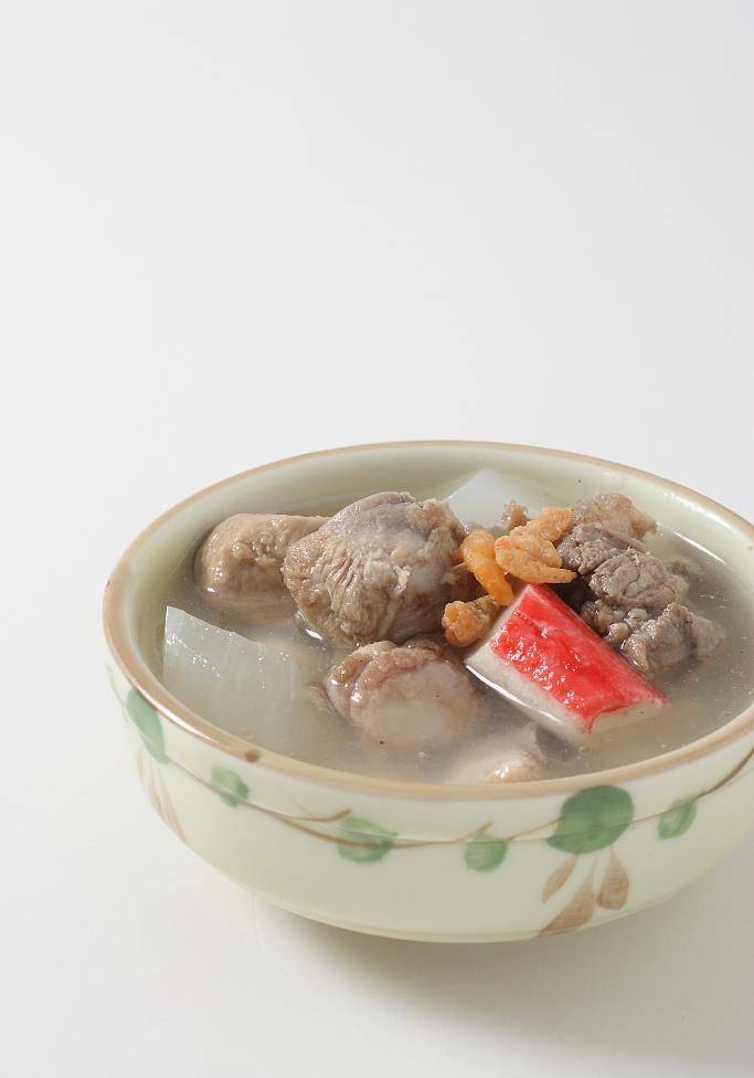 原创白萝卜骨头瘦肉汤新吃法