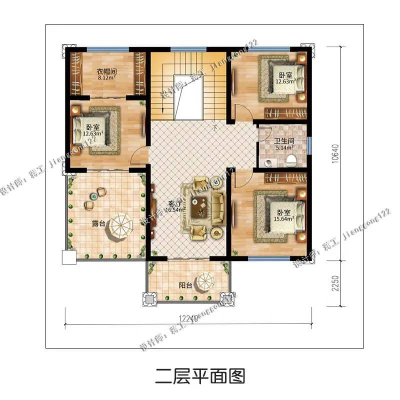 原创农村建房有必要设堂屋吗5款二层小户型别墅让回家仪式感满满