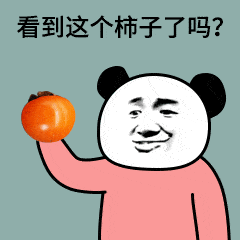 沙雕熊猫头套路表情包_柿子_头套_熊猫