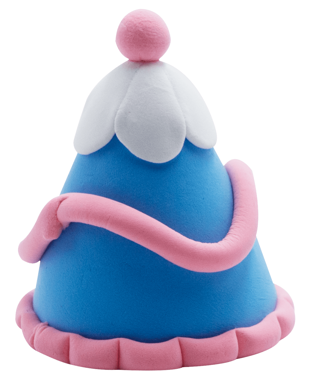 上图所示的位置09将之前做好的树干部分黏在主体的底部冰激凌就做好啦