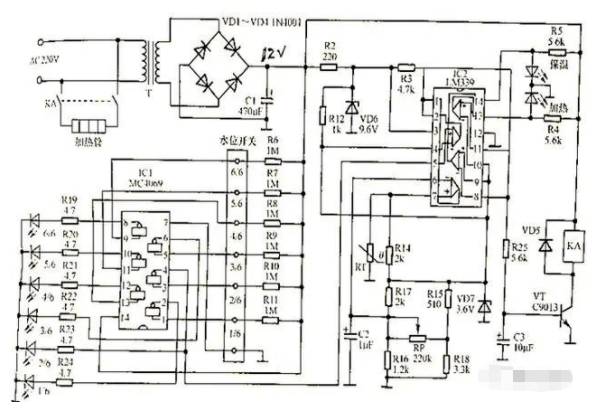 电热水器电路图讲解图片