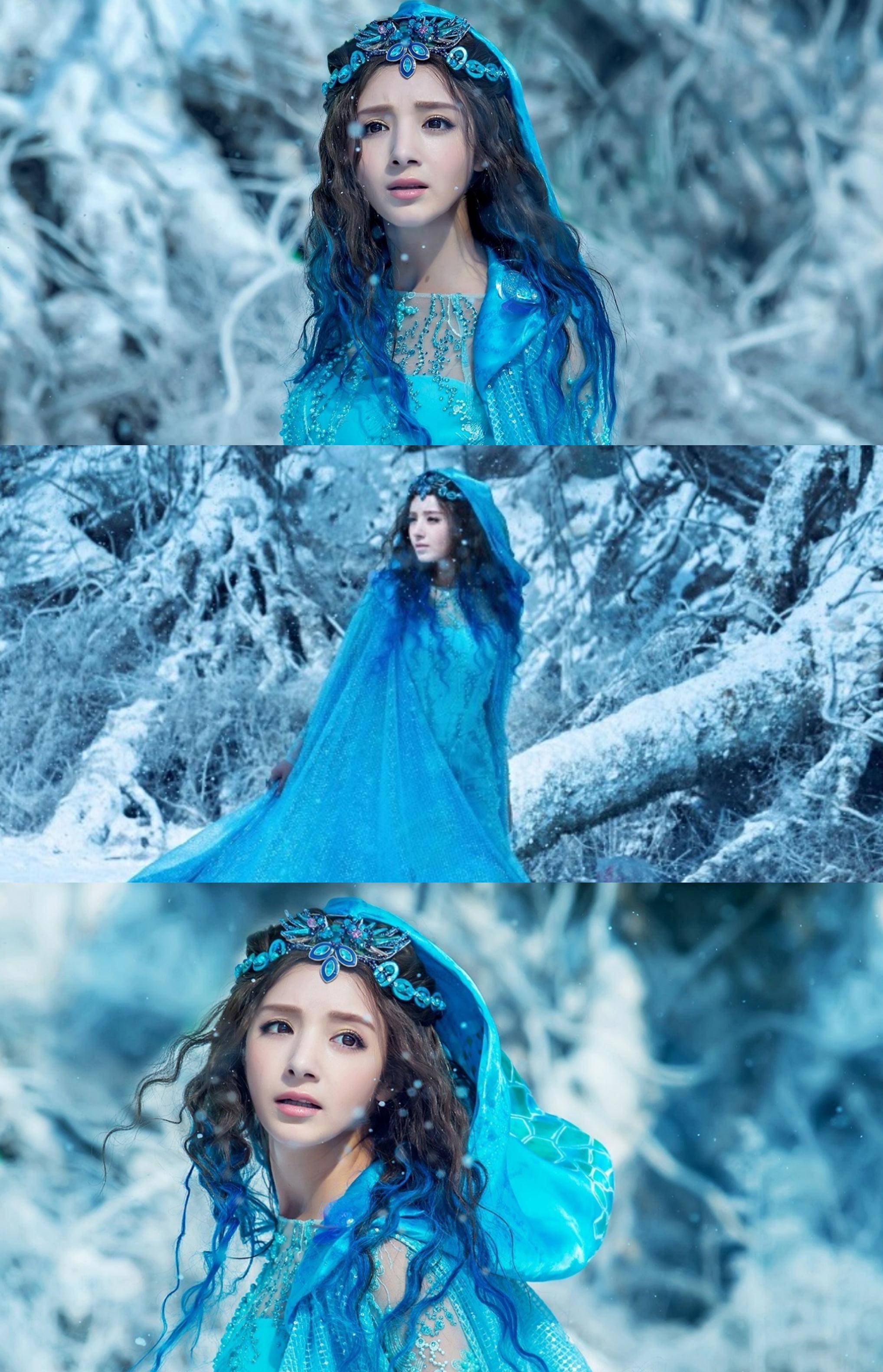 卷发古装美女,赵丽颖的女儿国国王,杨幂的唐雪见,都