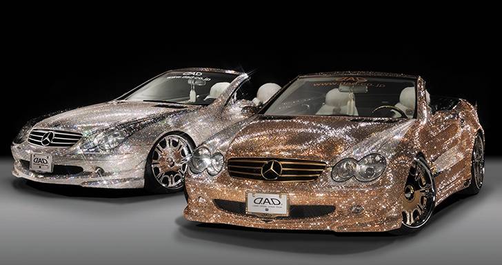 30万颗钻石奔驰改装车就算你有钱也买不到