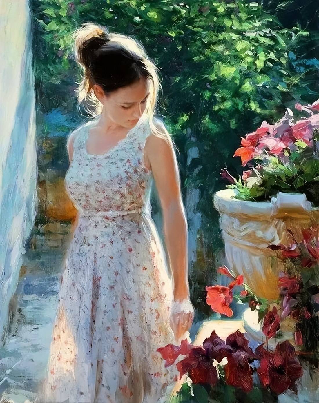 人物油画女性感女神唯美浪漫