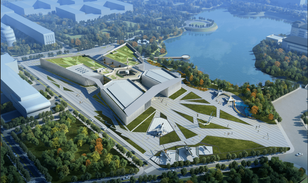 西北工业大学博物馆效果图项目概况西北工业大学博物馆位于西北工业