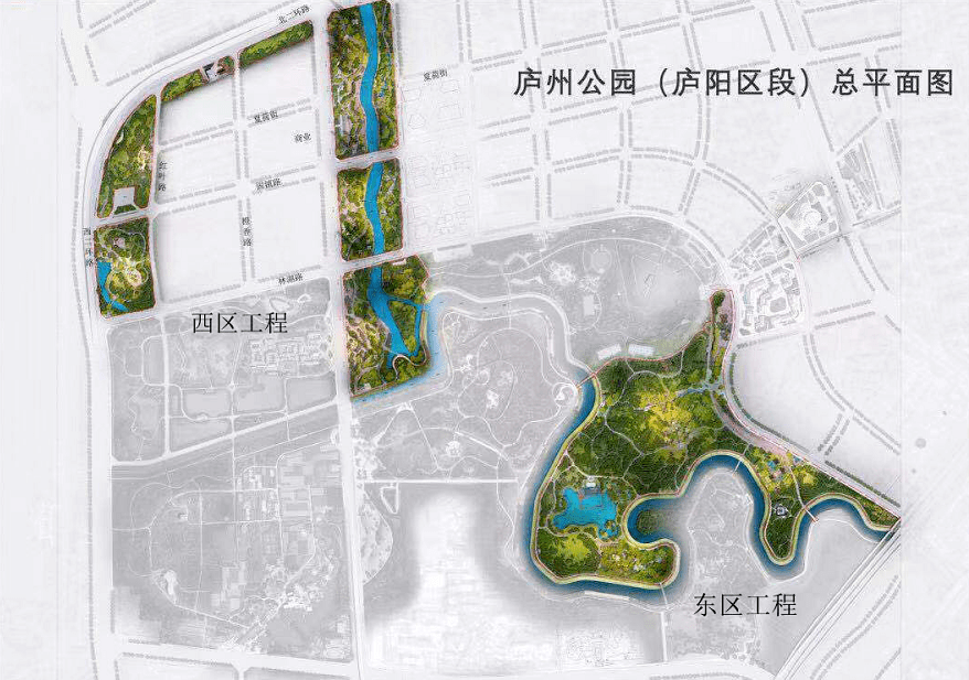 合肥庐州公园路线图图片