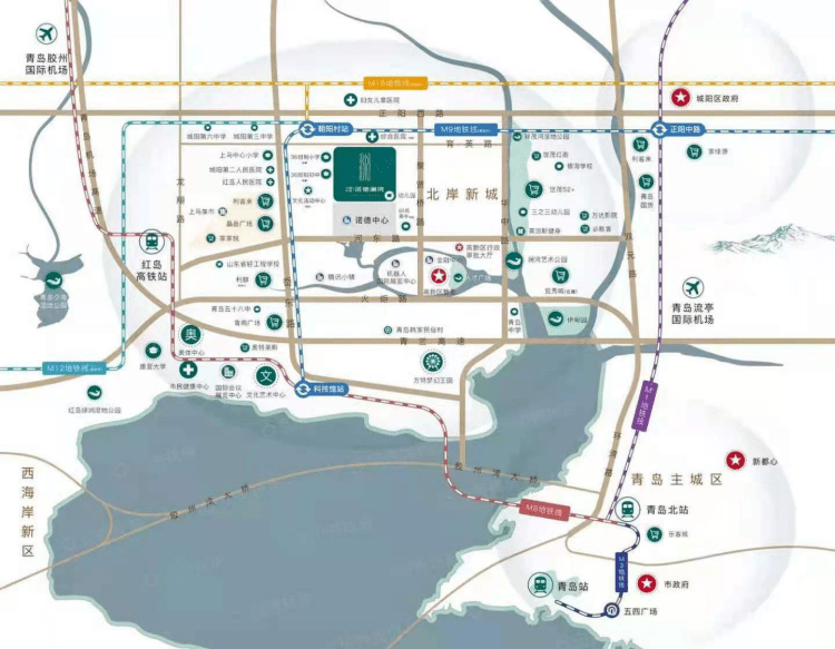 北岸新城地图图片