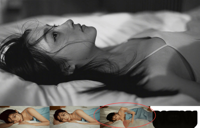 原创关晓彤在床上拍写真摆拍动作刻意疑似故意打擦边球