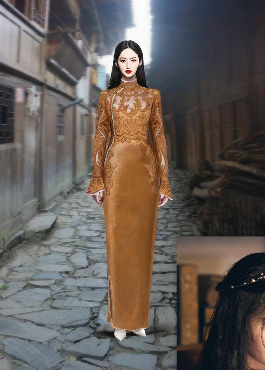 看司藤感受复古中国风穿搭的魅力,景甜穿旗袍的样子真迷人,好美_剧中