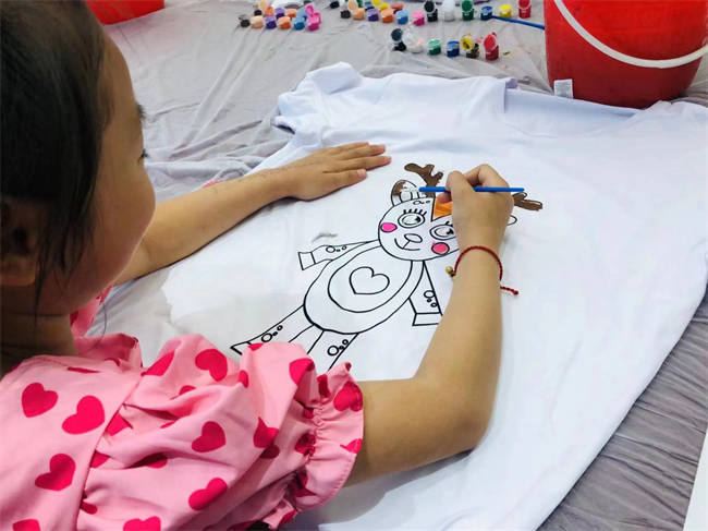 恒浩天境t恤彩绘diy相约父亲节