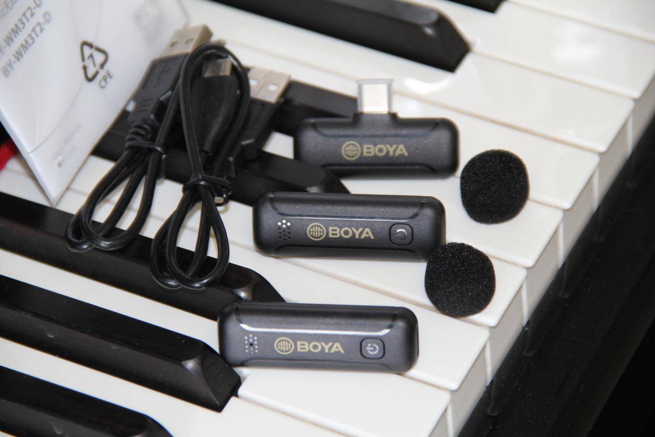 拍视频的收声神器博雅bywm3t2无线麦克风