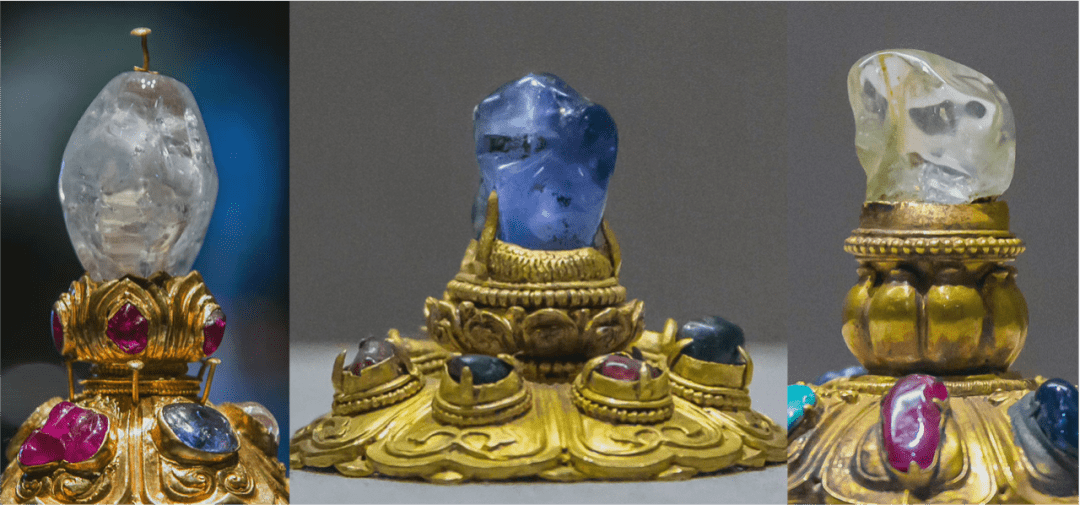 以及目前目前发现最大,约200克拉的橄榄形无色透明蓝宝石