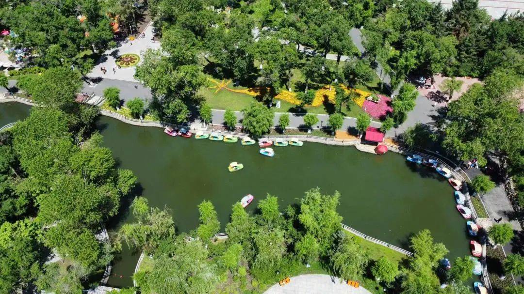 哈尔滨这个百年公园"换新颜" !航拍大片,你"瞰"过吗?_市民_景观_冰城