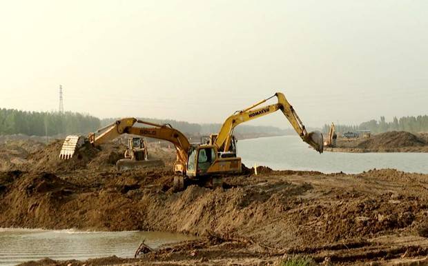 贾鲁河综合治理工程尉氏段建设如火如荼建成后将实现流域洪涝兼治丝网