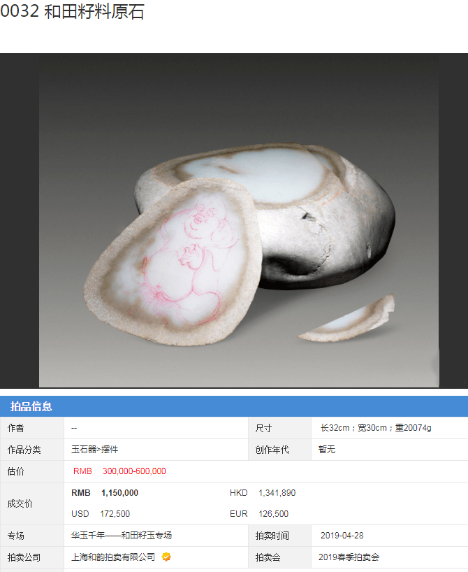 和田玉灰皮料价值图片