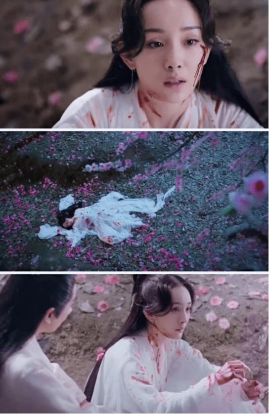 提到战损美人,当然少不了杨幂在电视剧《三生三世十里桃花》中饰演的