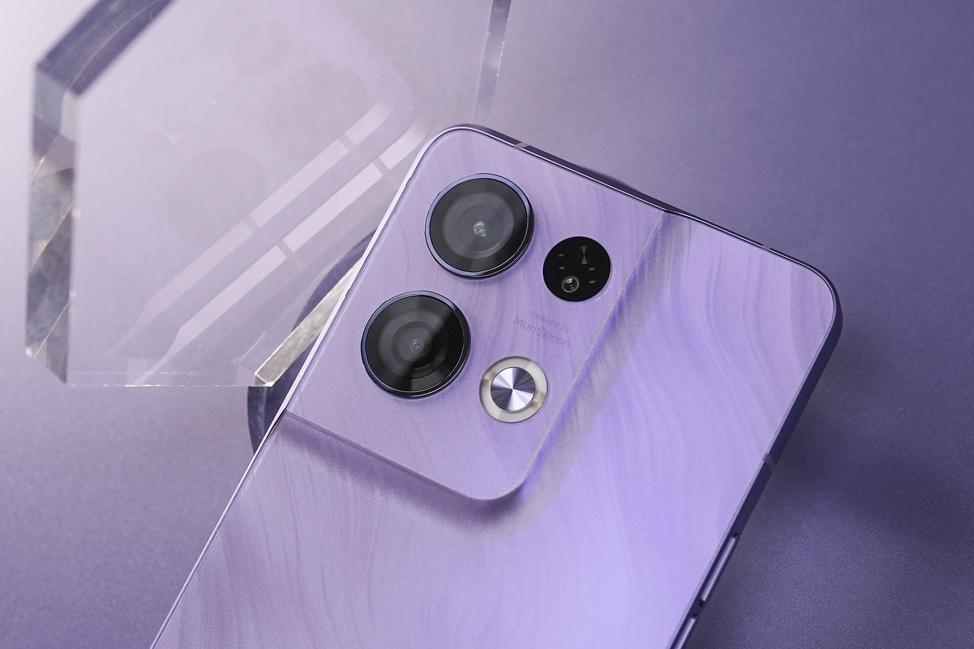 原创opporeno8pro鸢尾紫图赏身姿曼妙花容婀娜