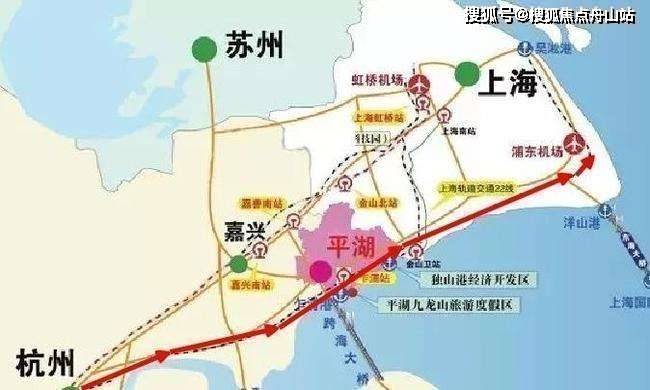 滬乍杭高鐵已經著手建設,線路:杭州-桐鄉-海寧-海鹽-平湖-金山衛-上海