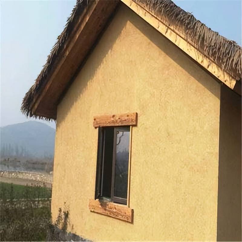 生态农庄复古稻草泥巴墙装饰材料稻草漆为什么这么受欢迎