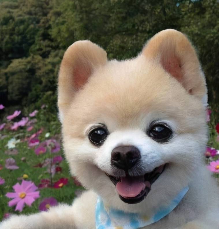博美犬是德国狐狸犬的一种,两个耳朵长得很像狐狸的耳朵,外表精致可爱