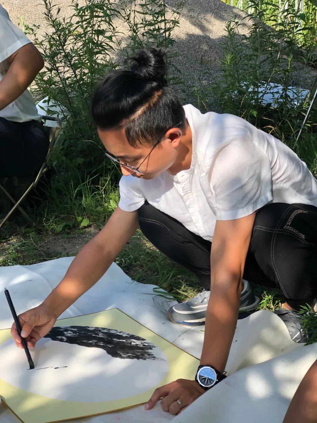 长巫大军,重庆开明画院副院长王明义,张珍容,重庆开明画院画家赵毅