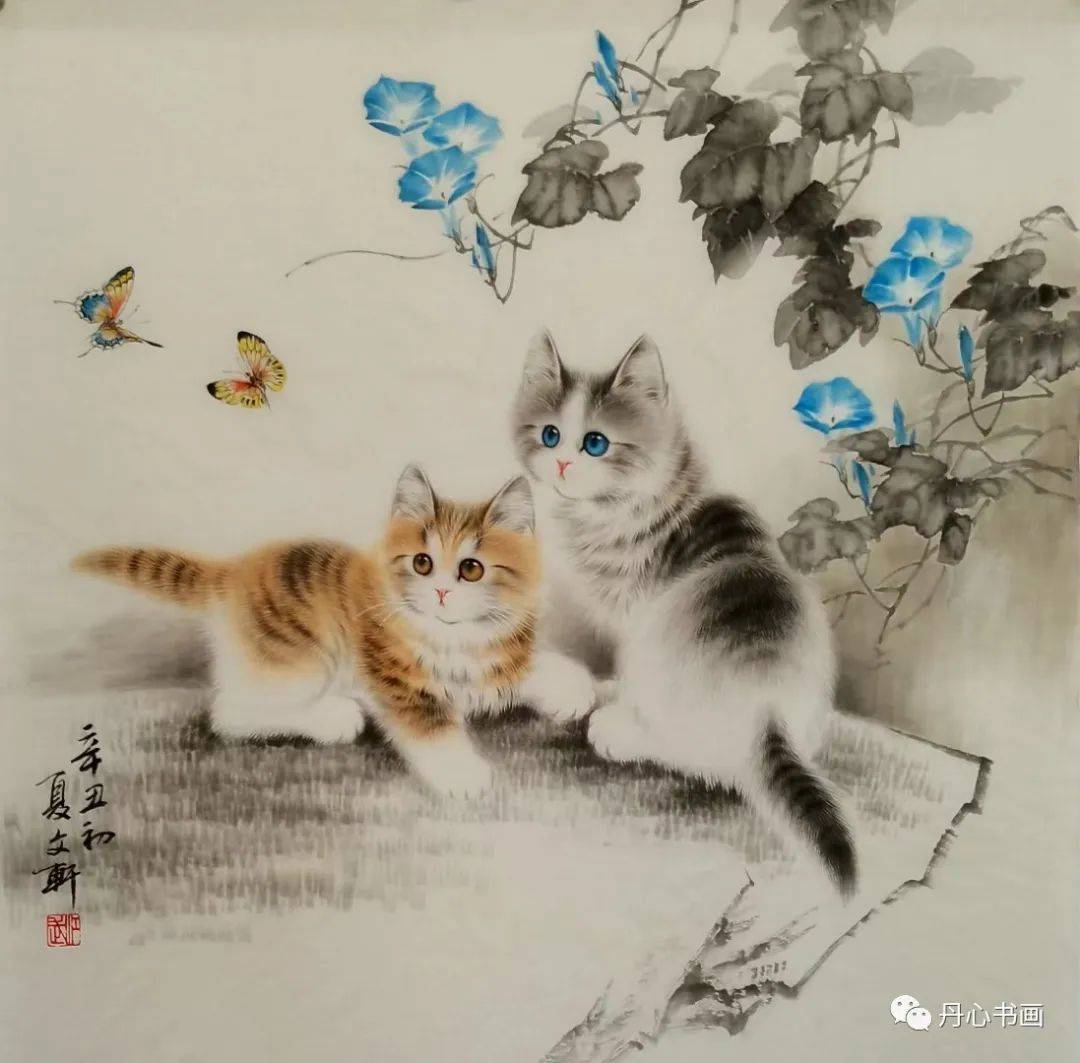 形态逼真,生动自然|画猫名家秦文轩