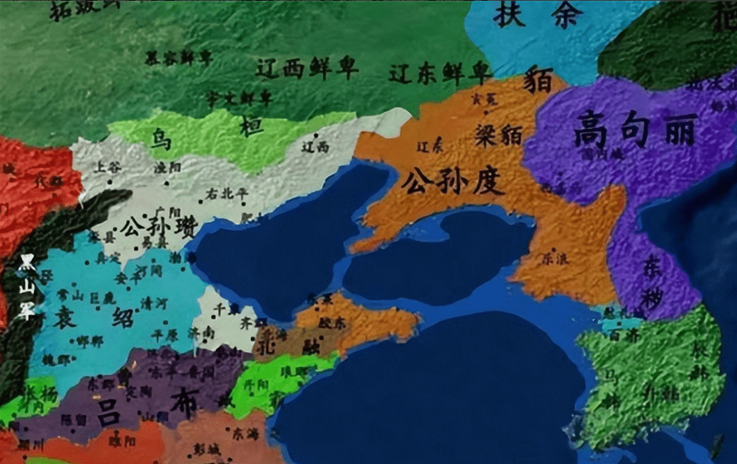 三国乌桓地图图片