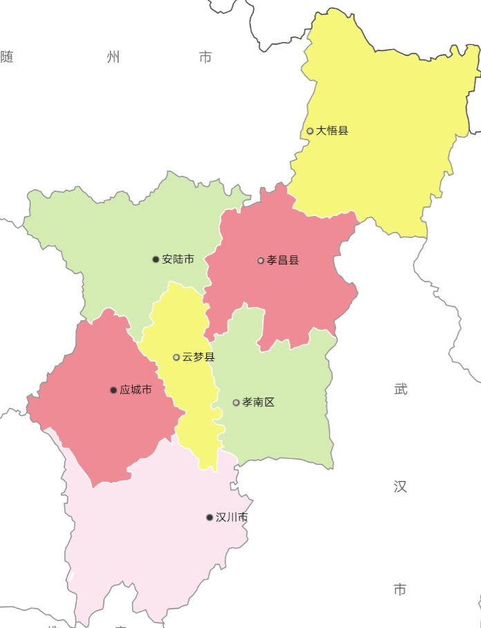 湖北省的區劃變動12個地級市之一孝感市為何有7個區縣