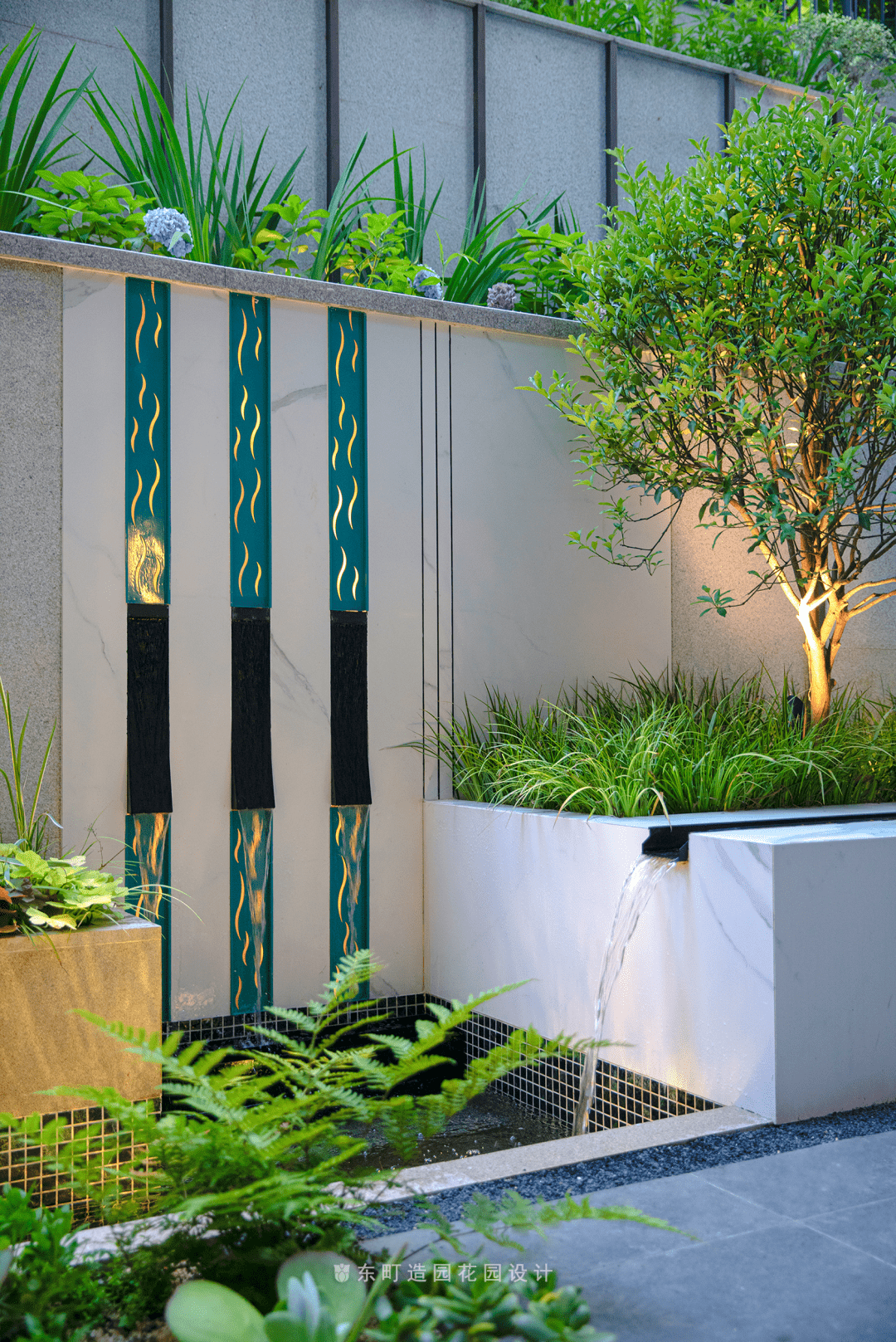 60㎡下沉式庭院改造设计,现代风~_花园_空间_景观